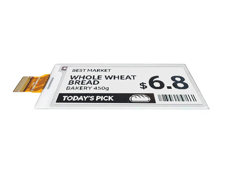 2.9-inch E-paper display screen (b+w) 296x128 Auxiliary View