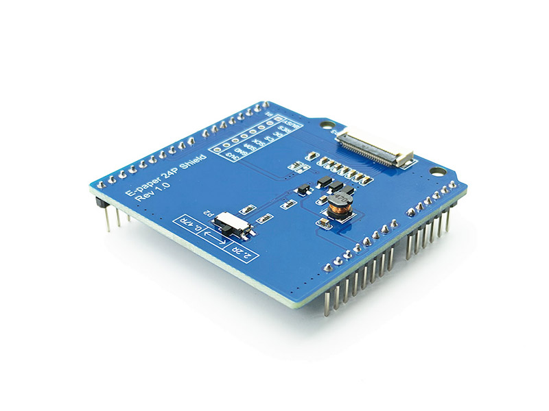 E-paper 24P Shield works with Arduino Main View