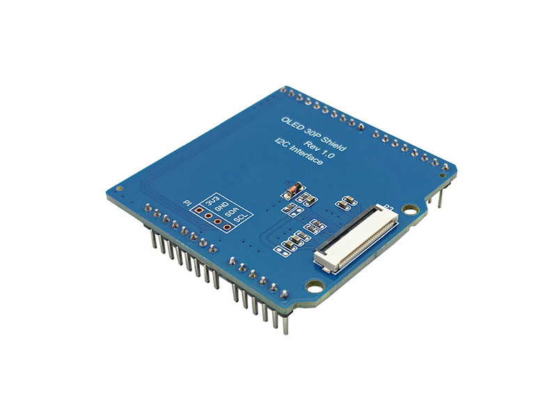 OLED 30P Shield works with Arduino Auxiliary View