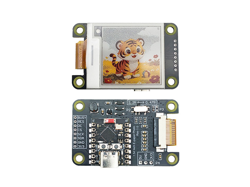 1.54 inch 4-color E-paper mini photo board